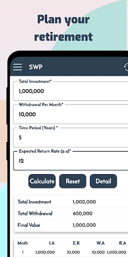 Download SWP Calc Terbaru – Kalkulator Dana Pensiun Gratis - Screenshot 2