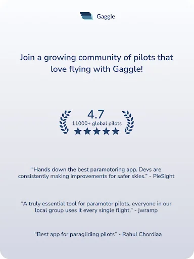 Gaggle Paragliding: Aplikasi Wajib untuk Pilot Paralayang & Paramotor - Screenshot 19