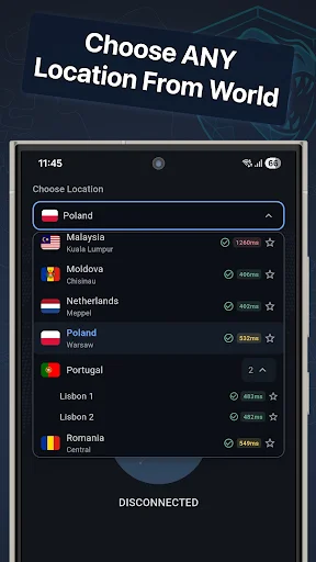 Download T-Rex VPN Terbaru – VPN Cepat & Aman Gratis - Screenshot 4