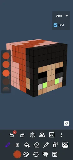 3D Skin Editor for Minecraft – Buat Skin Keren Sekarang - Screenshot 2