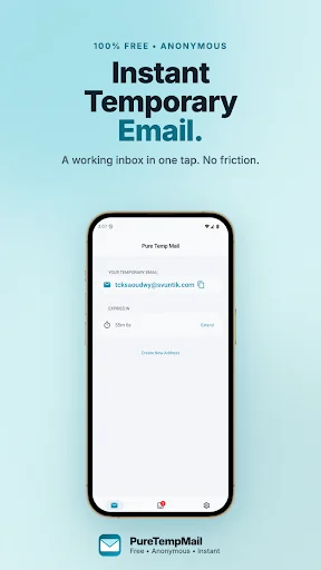 Download Temp Mail – PureTempMail Terbaru – Email Sekali Pakai - Screenshot 1