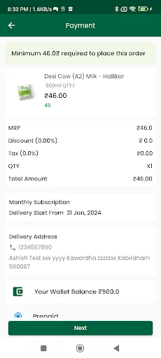 Unduh Swarg Food Terbaru – Susu Sapi Murni Asli Banglore - Screenshot 4
