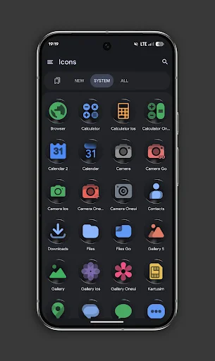 Download Glassy Colors Icons Terbaru – Ikon Kaca Estetik Gratis - Screenshot 3