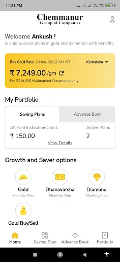 Download Chemmanur Gold Saver App Terbaru – Investasi Emas Aman - Screenshot 4