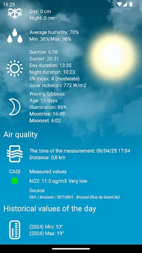 Download Weather Belgium XL PRO Terbaru – Prakiraan Cuaca Akurat - Screenshot 9