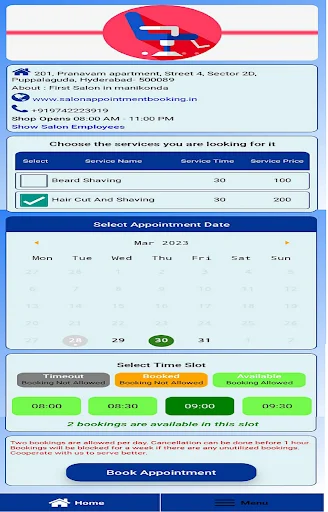Download Salon Slot Booking Terbaru – Aplikasi Reservasi Mudah - Screenshot 10