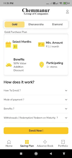 Download Chemmanur Gold Saver App Terbaru – Investasi Emas Aman - Screenshot 2