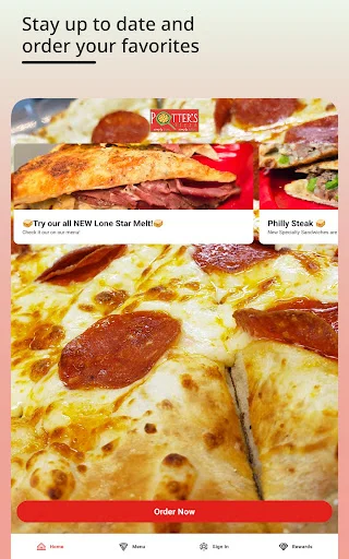 Download Potter’s Pizza Terbaru – Pesan Online & Cek Reward - Screenshot 1