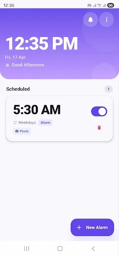 Download WakeNow Versi Terbaru – Alarm Anti Snooze Efektif - Screenshot 1
