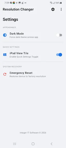 Download Resolution Changer – Pad View Terbaru – Ubah DPI Aman - Screenshot 3