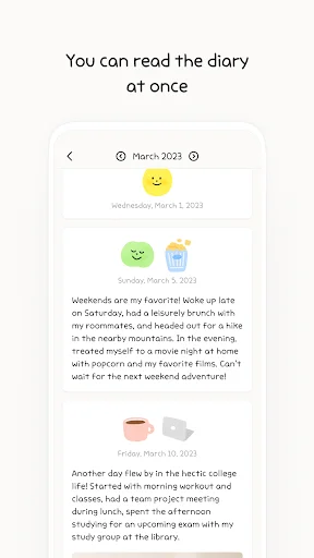 Download Moodie – Buku Harian Mood Terbaik dengan Kunci Aman - Screenshot 8