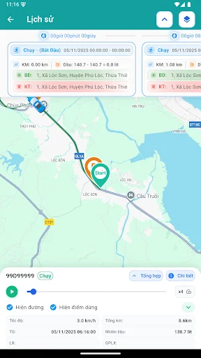 Download GiamSat24 Terbaru – Aplikasi Pelacak GPS Kendaraan - Screenshot 10