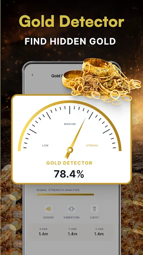 Unduh Gold Detector & Metal Detector Terbaru – Deteksi Logam Gratis - Screenshot 1