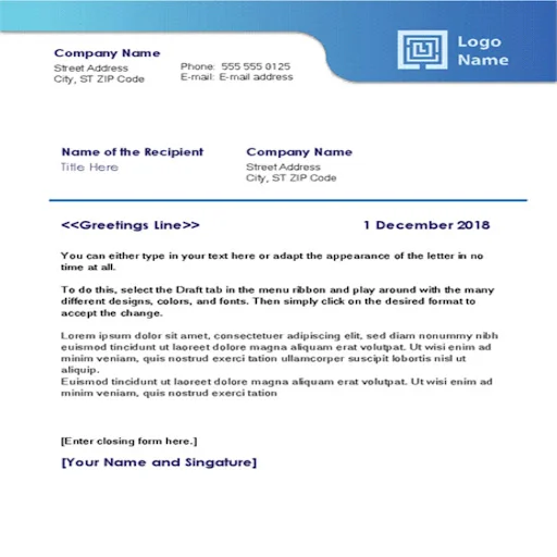 Unduh Business Letter Templates – Template Surat Bisnis Gratis - Screenshot 2