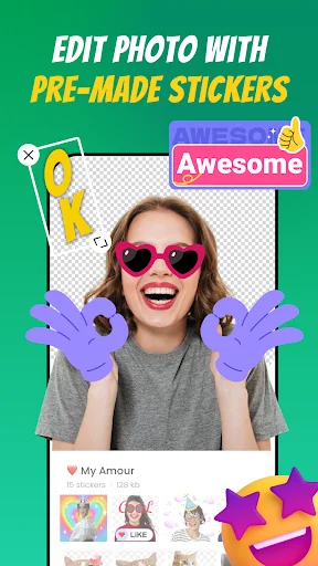 Sticker Maker – Sticker Vibe Terbaru – Buat Stiker WA Gratis - Screenshot 3