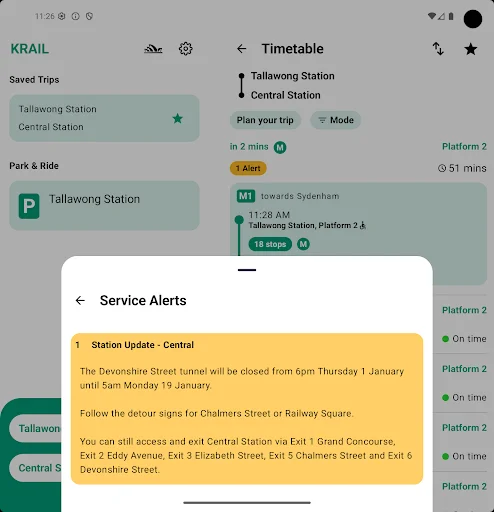 Download KRAIL Sydney Terbaru – Transportasi Umum Mudah - Screenshot 12