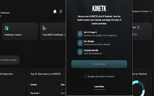 Download KINETK IP Network Terbaru – Lindungi Kreator & Raih Rewards - Screenshot 1