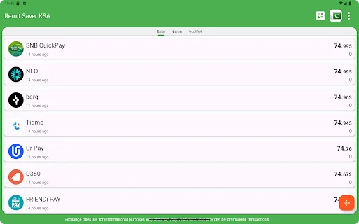 Download Remit Saver KSA Terbaru – Cek Kurs Pengiriman Uang Terbaik - Screenshot 17
