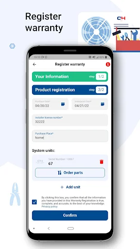 Download Cooper&Hunter Tech Support Terbaru – Registrasi Garansi - Screenshot 2