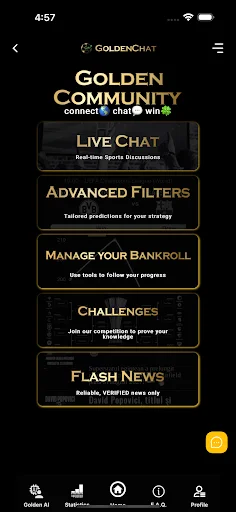 Download Golden Chat App Terbaru – Temukan Teman Obrolan Olahraga - Screenshot 1