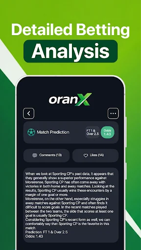 Download Oranx: Betting Tips Terbaru – Prediksi AI & Skor Live - Screenshot 5