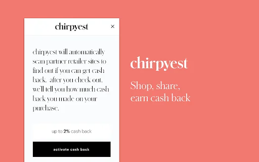 Chirpyest: Dapatkan Cash Back Belanja & Komisi Kreator - Screenshot 1