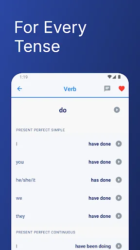 Download English Verb Conjugations Terbaru – Kuasai Grammar Mudah - Screenshot 3