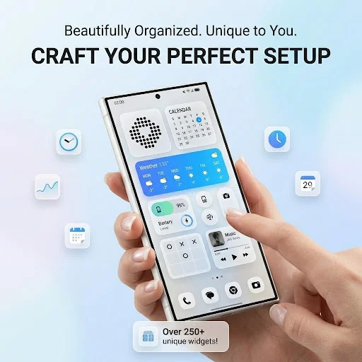 Download Glass Widgets & Theme Pro – Widget Estetik Gratis - Screenshot 5