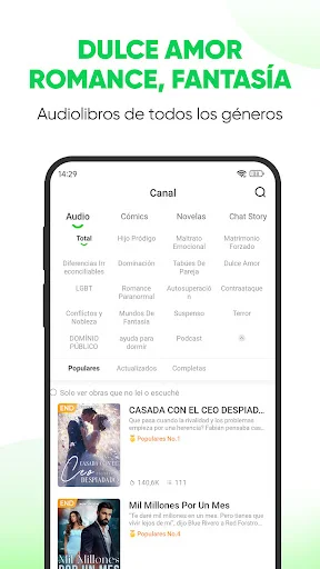 Download AudioToon Terbaru – Hiburan Audio & Novel Gratis - Screenshot 2