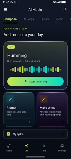 Download AI Music Player – AURORA Terbaru – Pemutar Musik AI - Screenshot 5