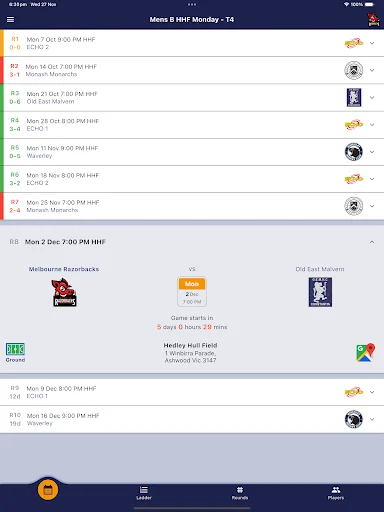 Download Hockey Vic Terbaru – Jadwal dan Hasil Pertandingan - Screenshot 5