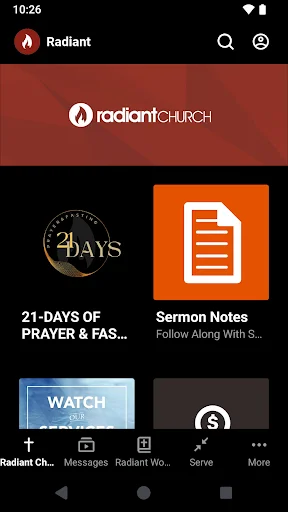 Download Aplikasi Radiant Church Terbaru – Akses Khotbah & Ibadah - Screenshot 1