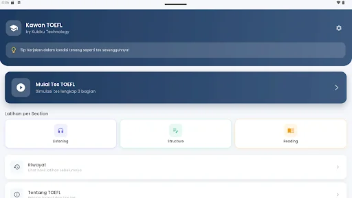 Download Kawan TOEFL Terbaru – Latihan Soal & Simulasi Gratis - Screenshot 9