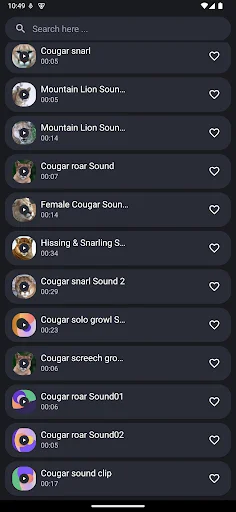 Download Cougar and Mountain Lion Sound Terbaru – Nada Dering Gratis - Screenshot 4