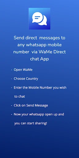 Download wame-Direct Chat Terbaru – Kirim Pesan Tanpa Simpan Kontak - Screenshot 2