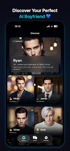 Download AI Boyfriend Terbaru – Teman Virtual AI Gratis - Screenshot 1