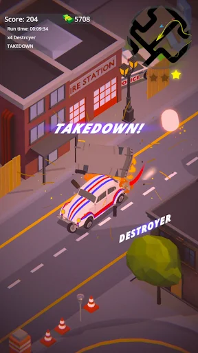 Download Turbo Destroyer: Police Chase! Terbaru – Game Aksi Seru - Screenshot 6