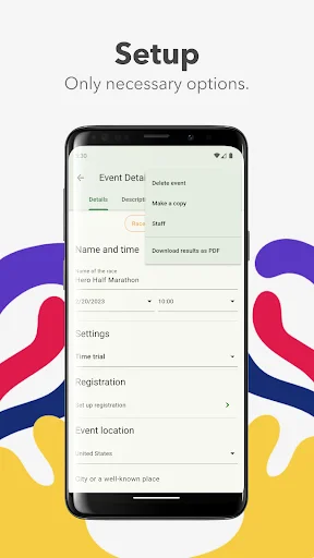 Download Manage race with RaceTime Terbaru – Pengelola Lomba Mudah - Screenshot 2