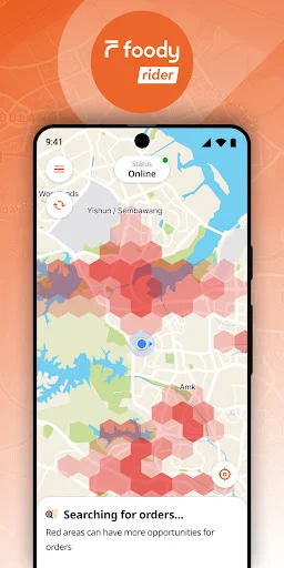 Download Foody Rider App Terbaru – Hasilkan Uang dari Pengiriman - Screenshot 2