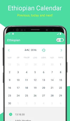 Download Ethiopian Calendar Terbaru – Konverter Tanggal Gratis - Screenshot 4