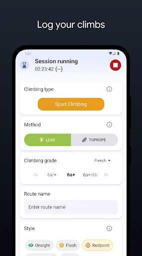 Download Climbing Tracker Terbaru – Log & Statistik Panjat Tebing - Screenshot 1