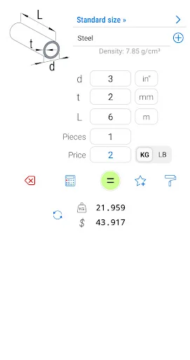 Download Metal Weight Calculator Terbaru – Hitung Berat Logam Cepat - Screenshot 4