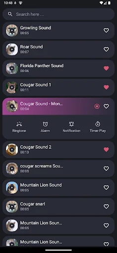 Download Cougar and Mountain Lion Sound Terbaru – Nada Dering Gratis - Screenshot 2