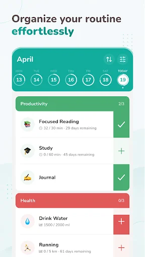 Download Habitude Daily Routine Planner Terbaru – Kelola Kebiasaan - Screenshot 1