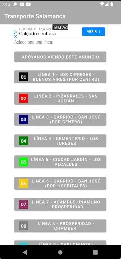 Download Transporte Bus Salamanca Terbaru – Navigasi Bus Mudah - Screenshot 1