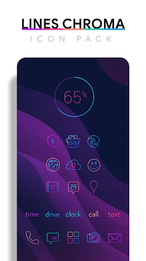Download Lines Chroma Icon Pack Terbaru – Ikon Garis Keren - Screenshot 1
