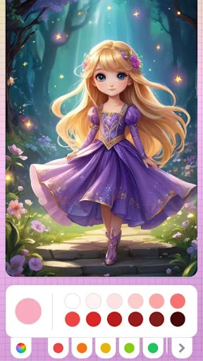Download Princess Coloring Fairy Land – Buku Mewarnai Gratis - Screenshot 1