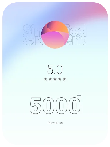 Download Simplified Gradient Icon Pack – Ikon Estetik Terbaru - Screenshot 1
