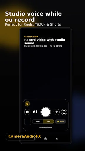 Download CameraAudioFX: AI Vocal FX Terbaru – Edit Suara Gratis - Screenshot 1