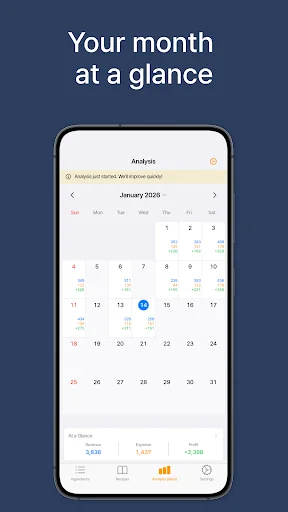 Download KitchenCost Terbaru – Hitung Biaya Resep & Profit Instan - Screenshot 7